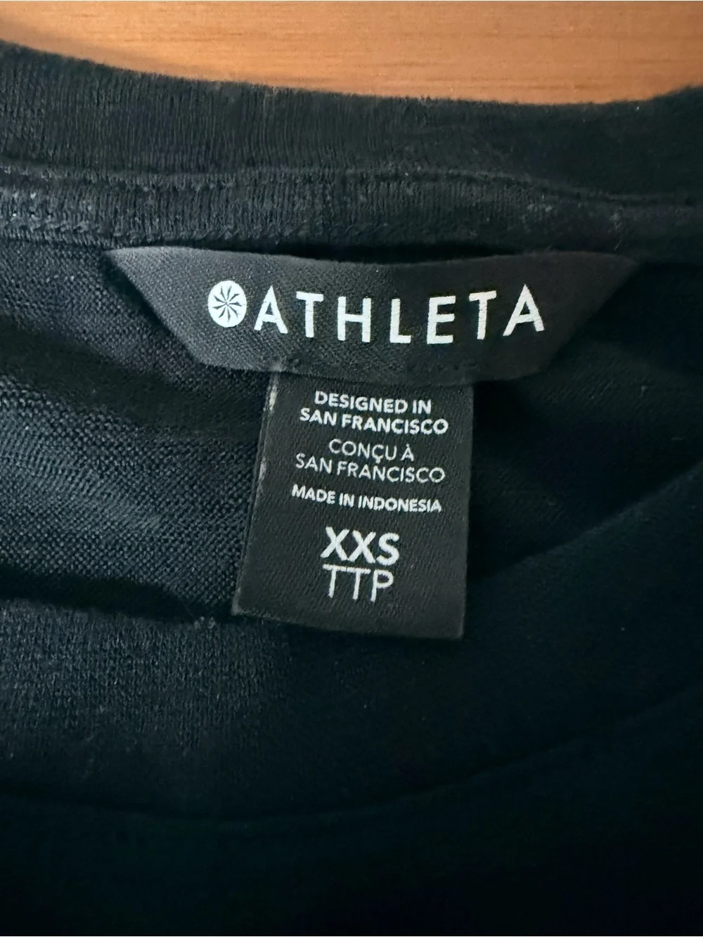 Athleta Black Crewneck Muscle Tank Top